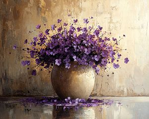 Lila Blumen Malerei | Lavendel Luxe Eclipse