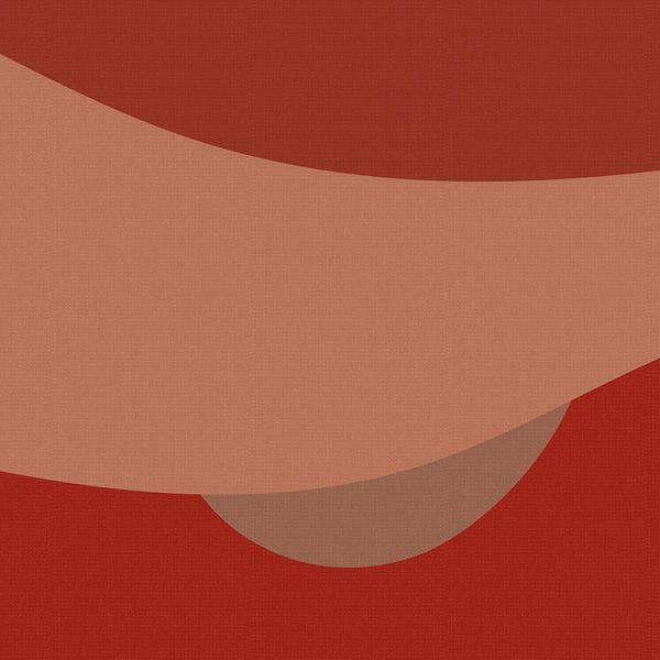 Abstract shapes in warm colors II by Dina Dankers