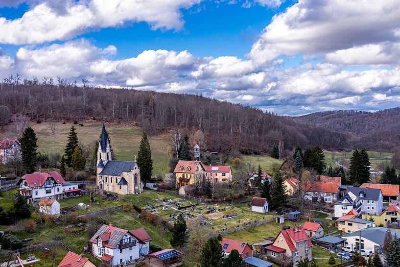 Voorjaarswandeling door de prachtige Saale vallei bij Dornburg-Camburg - Thüringen - Duitsland van Oliver Hlavaty