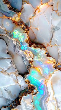 Opal, Perlmutt, Marmor und Gold – Triptychon C