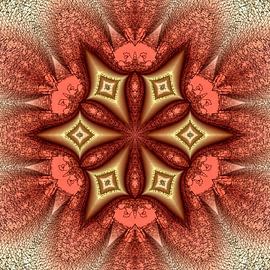 Gebrochenes Stern-Mandala von Nina IoKa