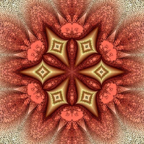 Bronzen ster mandala