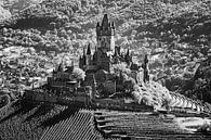 Cochem castle in black and white by Henk Meijer Photography thumbnail