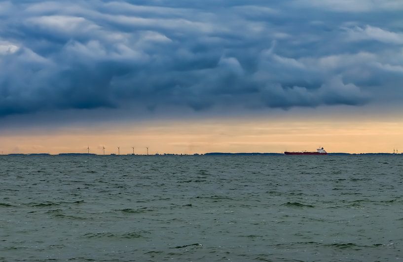 Clouds over the Fjord by Manon Zandt