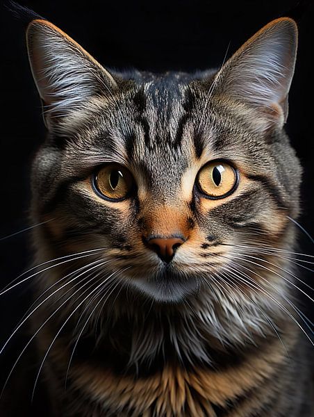 Chat tigré par PixelPrestige