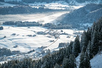 winterliche Landschaft im Allgäu von Leo Schindzielorz