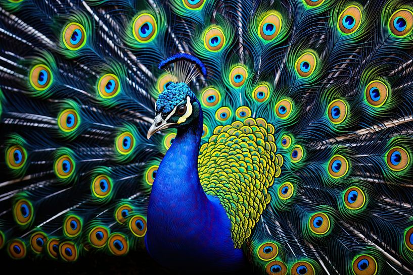 Pfau Kunst von Blickfänger Gemälde