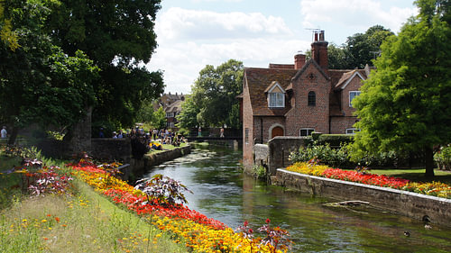 Een parkje in Canterbury
