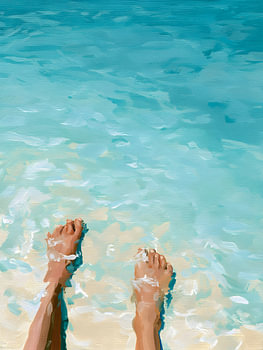 Les pieds dans les eaux cristallines