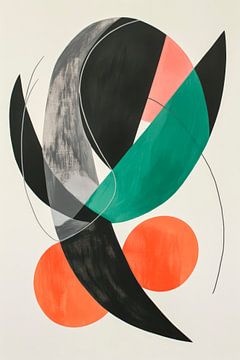 Abstract composition in colour harmonies by Poster Art Shop