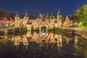 Le Koppelpoort à Amersfoort le soir - 10