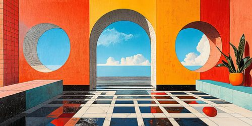 Surrealisme Interieurarchitectuur Architectuur Ontwerp Meetkunde van Niklas Maximilian