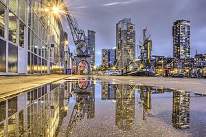 Spiegelung am Kai
