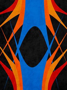 MODERNE BUNTE GEOMETRISCHE ABSTRAKTE KUNST