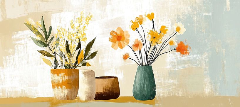 Flower painting 18.7301 by ARTEO Paintings