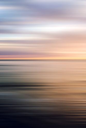 Sonnenuntergangstöne von Orange und Blau