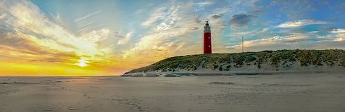 Leuchtturm Eierland Texel Sonnenaufgang von Richard Heerschap Fotografie