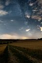 Milky Way in the night sky above grain field on the Swabian Alb by Daniel Pahmeier thumbnail