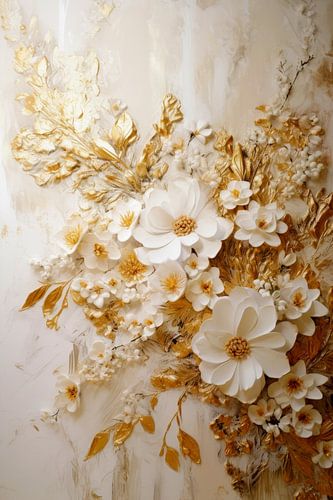 Bloemen Rococo Schilderij