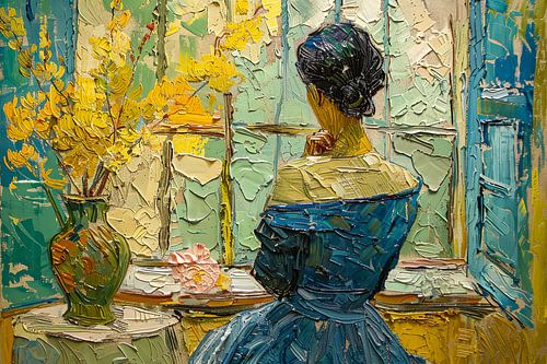 schilderachtig beeld van vrouw