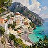 Beautiful Destinations - Positano, Almafi Coast, Italy 1 by Johannas Art Creations
