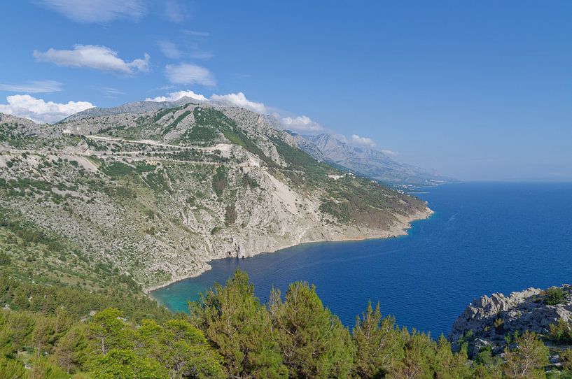 the coast of the Makarska Riviera by Peter Eckert