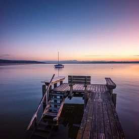 Entrée dans le coucher de soleil sur Hannes Cmarits