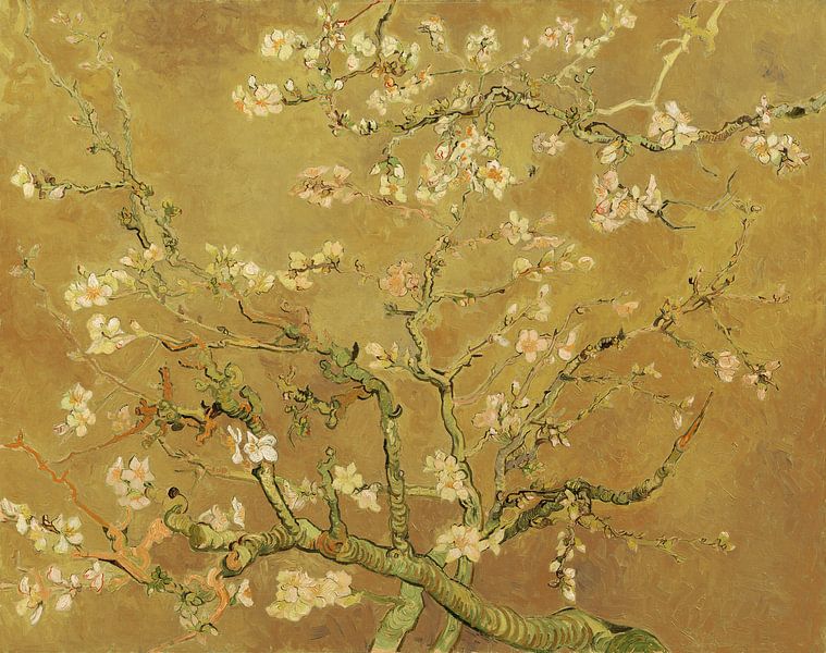 Mandelblüte ALMOND BLOSSOM ocker - Vincent van Gogh von Masters Revisited
