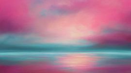 Strahlende rosa Horizontreflexe von Mosaic Dialogue