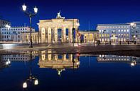 Brandenburger Tor met reflectie van Frank Herrmann thumbnail