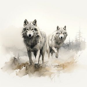 Wolf von ARTEO Gemälde