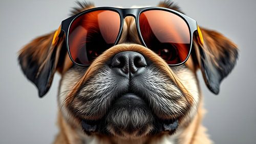 A portrait of a dog