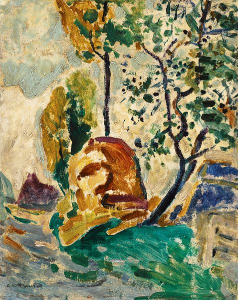 Boom en rots, Alfred Henry Maurer - 1907 van Het Archief