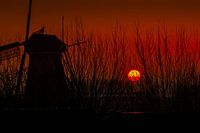 Zonsondergang, Kinderdijk