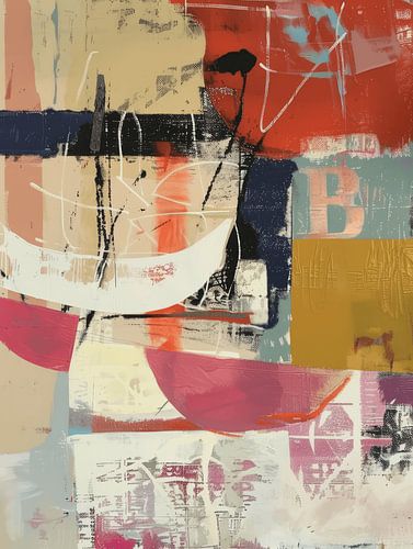 Bunte, moderne und abstrakte Collage