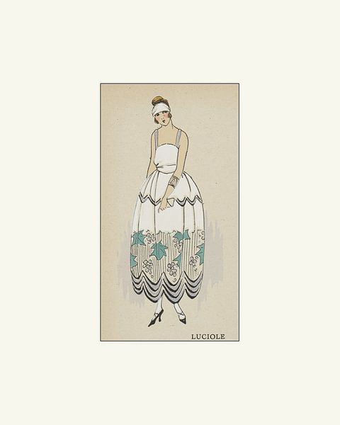 Luciole - Historic Art Deco Fashion Print by NOONY