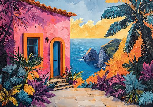 Matisse geïnspireerd Zee Zeezicht Fauvisme Middellandse Zee