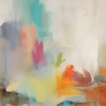 Modern abstract in fresh pastel colours by Studio Allee