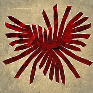 Figuren und Formen - Rot gefächert