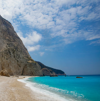 strand Porto Katsiki, Lefkada, Griekenland vierkant