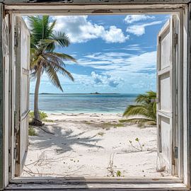 Tropical window by Poster Art Shop
