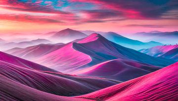 Landschaft mit Berge von Mustafa Kurnaz