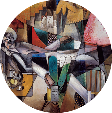 Albert Gleizes - De man in de hangmat (1913)