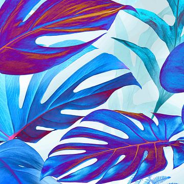 Neon Monstera Deliciosa von Marja van den Hurk