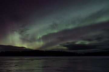 Aurore boréale à Härjedalen sur Marco Lodder