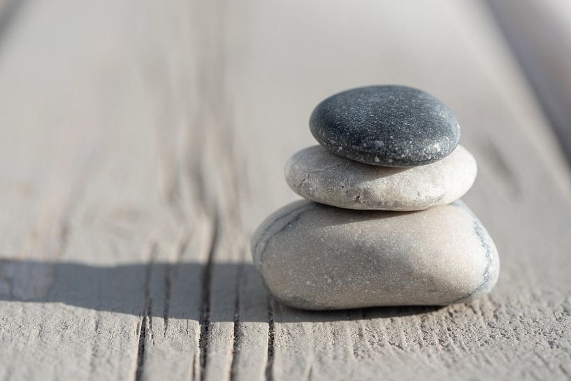 Stones form a tower by Ulrike Leone