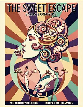 Retro-Eleganz: Das Sweet Escape-Gemälde