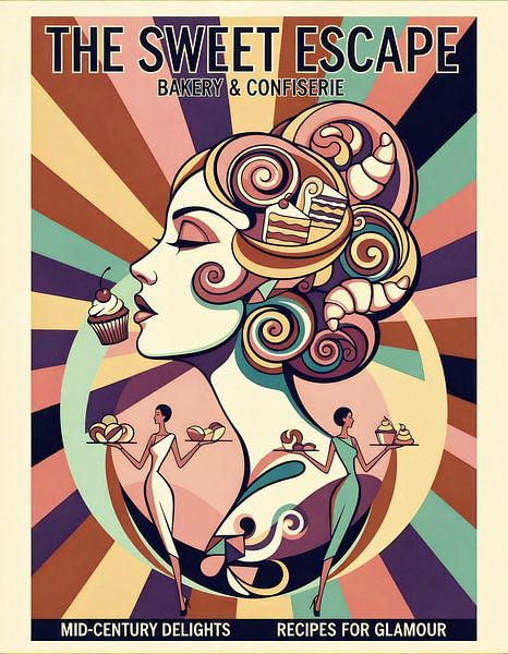 Retro-Eleganz: Das Sweet Escape-Gemälde von Jan Keteleer