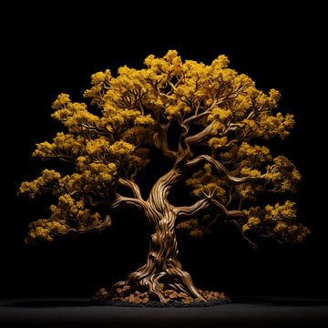 Arbre de vie jaune sur TheXclusive Art