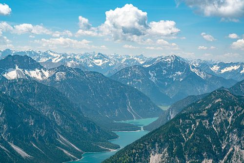 Prachtig uitzicht op de Plansee en de Thaneller